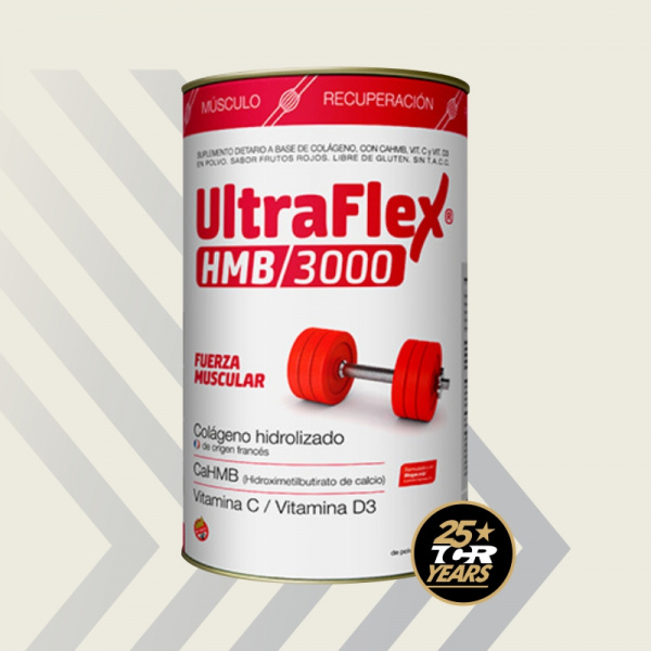 'Colagéno Ultraflex® HMB/3000 TRB Pharma - 420 g - Frutos Rojos